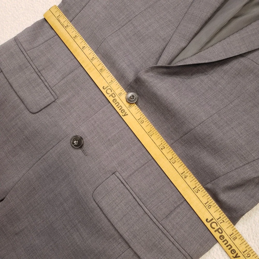 Jos. A. Bank Suit Jacket Mens 36R Gray Slim Fit 100% Wool Blazer 1905 Collection